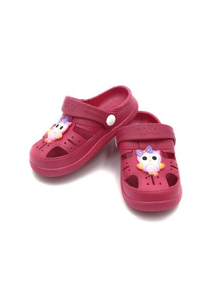 Daye Unisex Non-Slip Sole, Animal Figured, Orthopedic Children's Sandals Slippers - Fuchsia