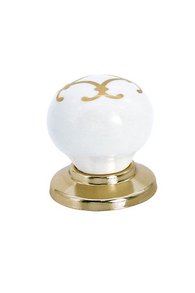 Porcellana Perla Porcelain Handle Cabinet Drawer Furniture Kitchen Children Handle Ruby Button