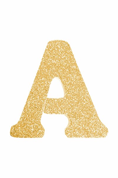 BoncukAVM Strafor Altın Rengi Yapışkanlı A Harfi 9 Cm