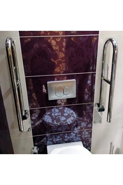 OTOBİR Engelli Tutunma Barı Tuvalet Kağıtlıklı Banyo Wc Küvet Paslanmaz 1 Adet