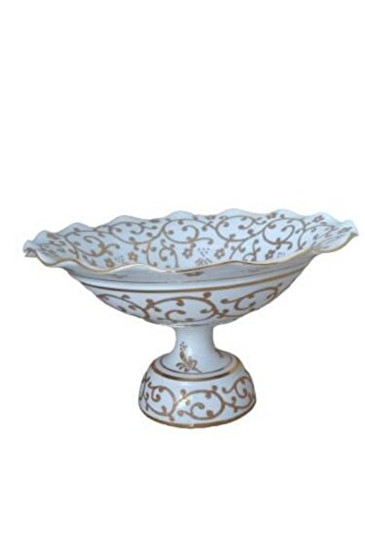 Kütahya Porselen 30 Cm Meyvelik B.altın Renk