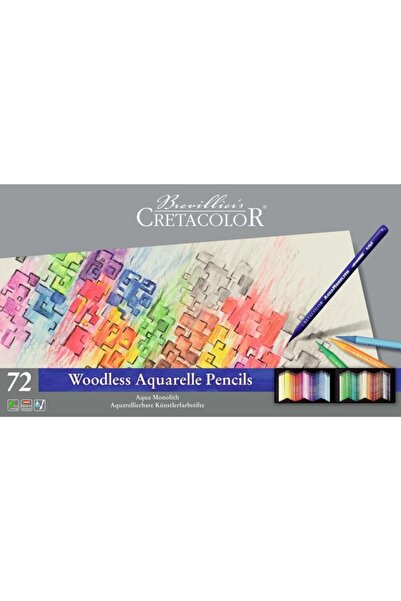 CretaColor 250 72 Aqua Monolith Suluboya Değiştirilebilir Tam Uçlu Sanatçı Ka...