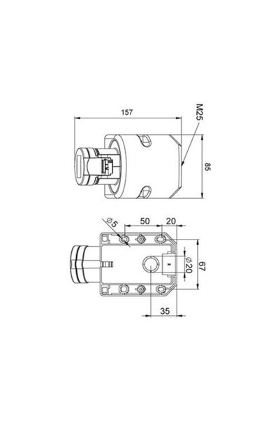 Mete Enerji 5X32A. Ip44 Duv Socket