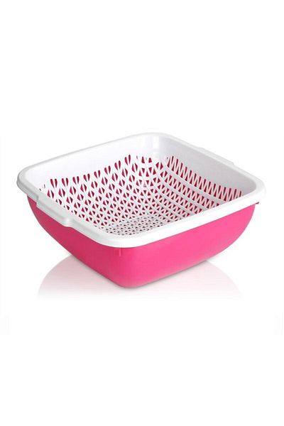 Üçsan 6l Square Bowl with Strainer