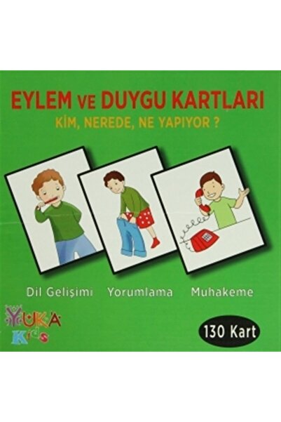 Genel Markalar Eylem Ve Duygu Kartları - Kim, Nerede, Ne Yapıyor? (3-6 YAŞ) Yukakids
