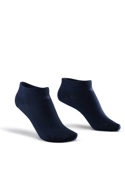 Bonny Silver Odor-Free Booties Women's Navy Blue Silver Socks