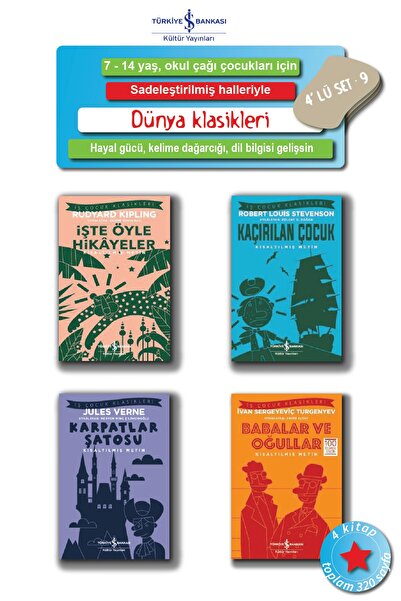 TÜRKİYE İŞ BANKASI KÜLTÜR YAYINLARI 7 - 14 Yaş Arası Okul Çocukları Için, Sad...
