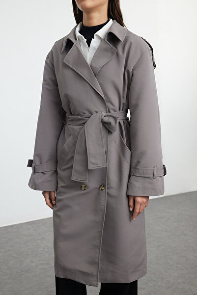 Trendyol Collection Сіра велика сумка-пуховик Trenckot TWOSS21TR0005