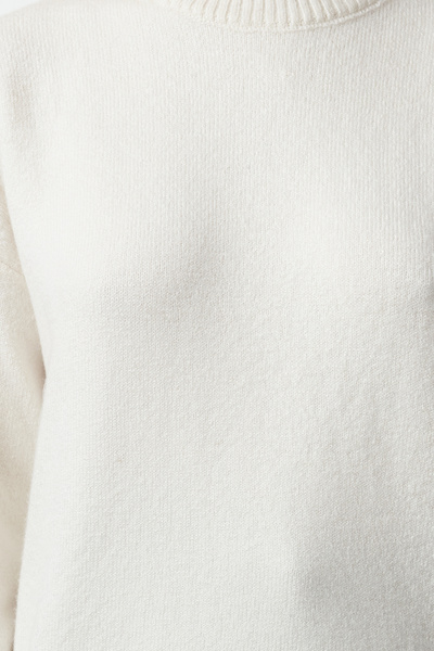 Trendyol Collection Ecru Oversize Wool Basic Knitwear Sweater Twoaw25Kz00051