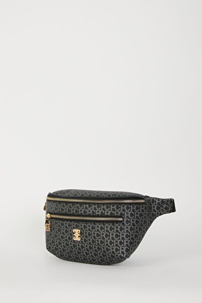 Pierre Cardin Siyah Küçük Alfabe Kadın Bel Çantası 05PO22Y1542