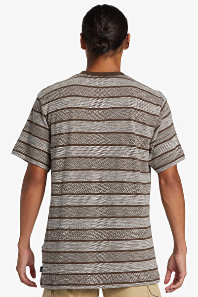 Quiksilver Férfi rövid ujjú póló - Cotton Yarn Dye Stripes Fabric, 200g/m2