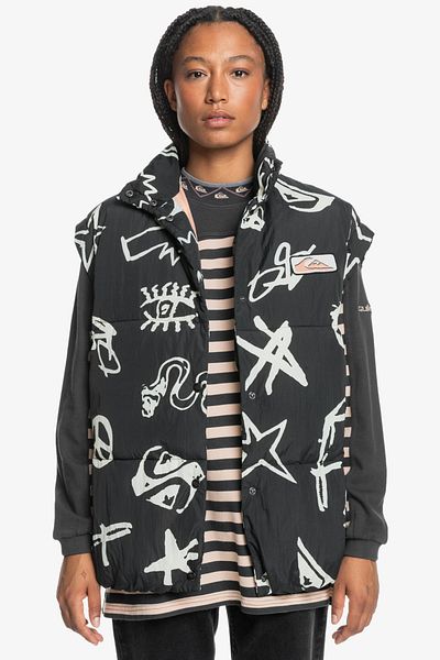 Quiksilver UNI-Kollektion – Pufferjacke im Nylonschnitt für Herren