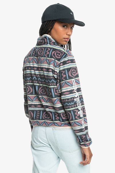 Quiksilver UNI college - Ανδρικό πουλόβερ με φερμουάρ, 100% ανακυκλωμένο πολυύφασμα