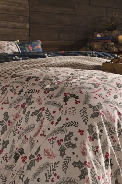 Doqu Home طقم غطاء لحاف كوكينا فردي باللون الأخضر - مهرجان
