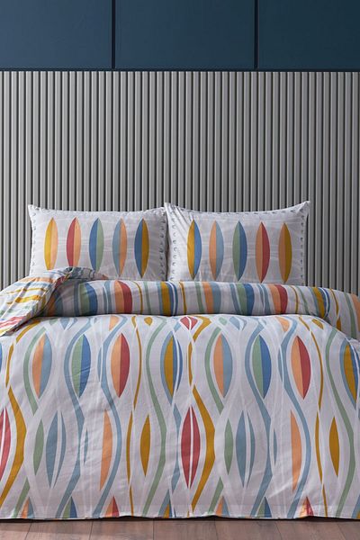 Doqu Home Комплект плик за завивка Festival Cotton Surf Double - син