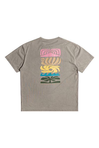 Quiksilver Pánské tričko s krátkým rukávem - Eco kolekce, Organic Algodon Factory