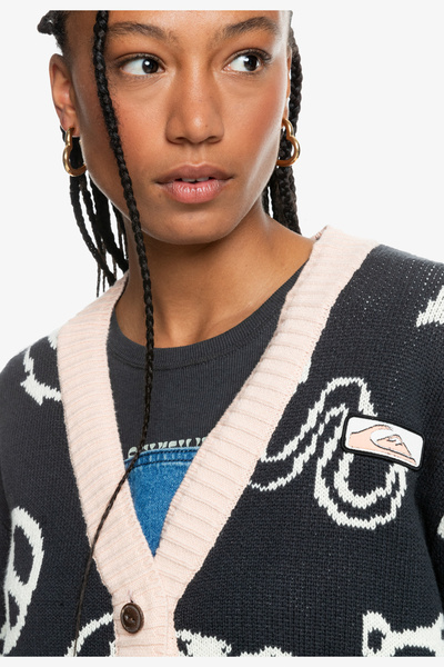 Quiksilver Ανδρική ζακέτα Uni Collection - Cotton Jacquard Fabric, Was