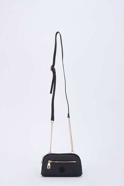 Pierre Cardin طباعة حقيبة كتف نسائية سوداء 05PC23Y318