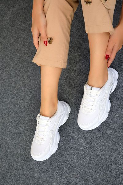SOHO Weiße Damen Sneakers 17834