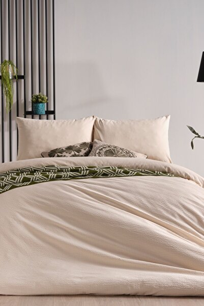 Doqu Home Set de lenjerie de pat Sofia Gofre dublu - Bej