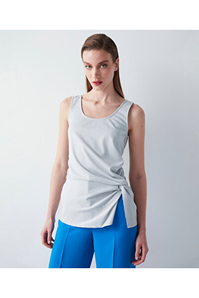 İpekyol Women's Silver T-Shirt