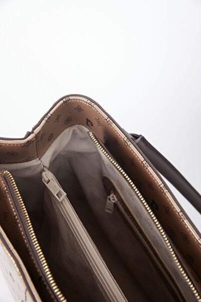 Pierre Cardin Geantă de umăr pentru femei Monogram auriu 05PO22K1592