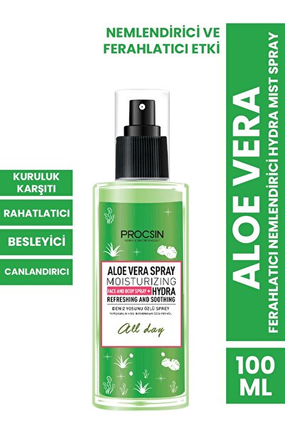 PROCSIN Aloevera Ferahlatıcı Nemlendirici Hydra Mist Spray 100 ML