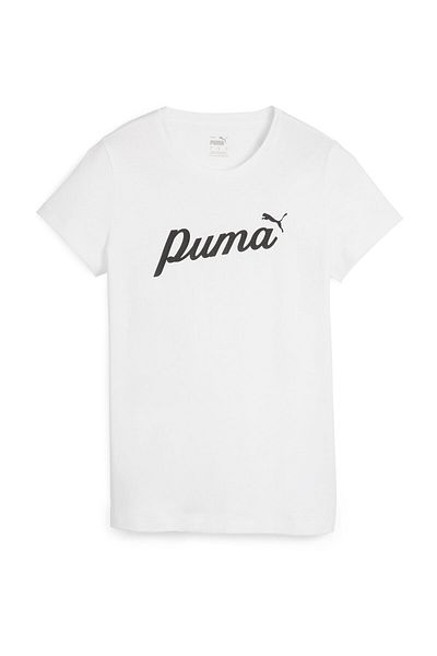 Puma Women's White Printed T-Shirt