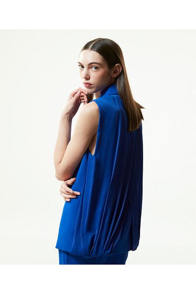 Machka Blaue Weste für Damen