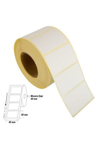 Tanex Barcode Label Thermal Eco 50x30 Mm 40 Mm Διάμετρος 1000 Li 1 Li (ΣΥΣΚΕΥΑΣΙΑ 10 LU)