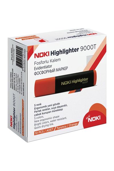 Noki Orange Highlighter - Pack of 10
