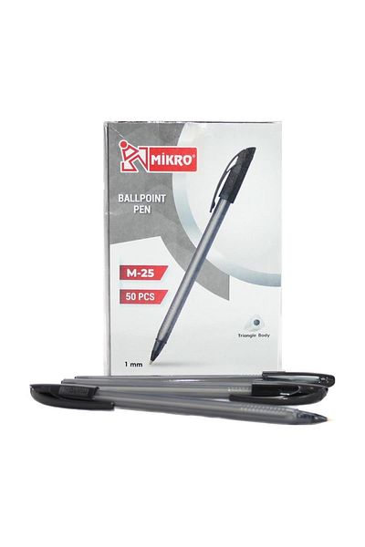 Mikro Black Ballpoint Pen 50pcs