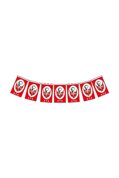 Vatan 50 Pieces of tiny Paper Flag with Ancestor and String