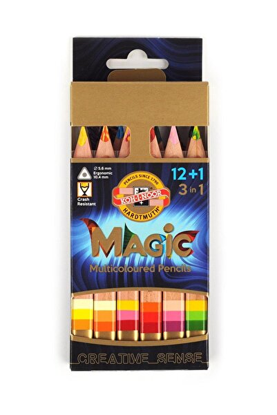 Koh-i Noor Koh-i-noor Kohinoor Magic Jumbo Sihirli Kuruboya Kalem Seti 12 Li