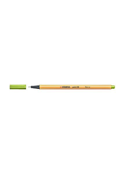 Stabilo Felt Tip Thin Pen 88 Point 0.4 Mm Apple Green 88/33 (PACK OF 10)