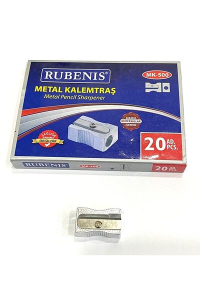 Rubenis مبراة أقلام معدنية (عبوة مكونة من 20 قطعة)