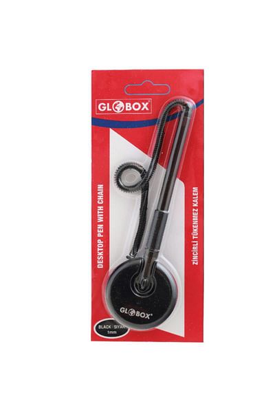 Globox Black Spiral Ballpoint Desk Pen Counter Pen (24 Pcs)