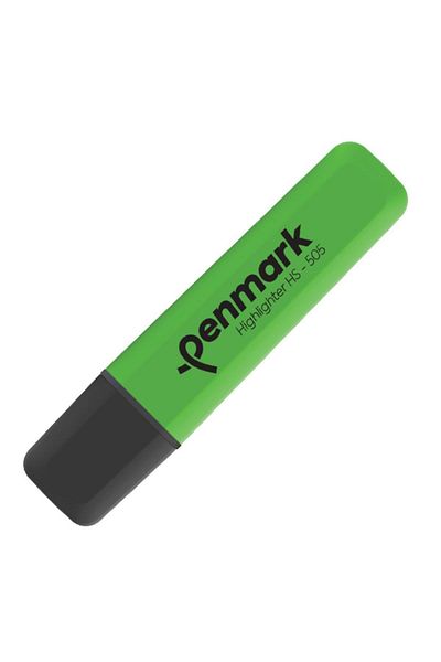 penmark Neon Highlighter Marker Green Highlighter (Pack of 10)