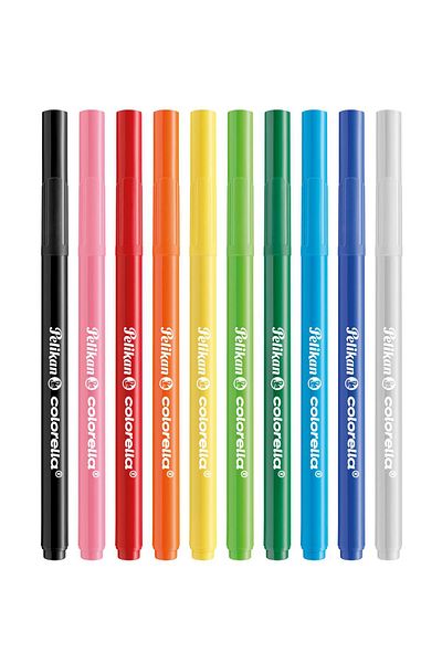 Pelikan Felted Pencil Colorella Brush Tip 10 Color Felted Crayons