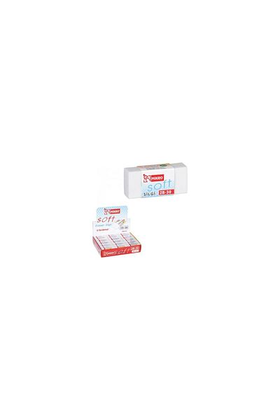 Mikro Soft 2b-30 White Eraser 30 Pack