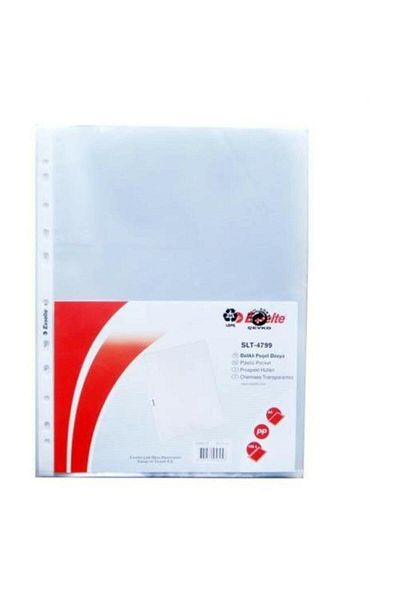 Esselte Bag File A4 11 Holes (100 PCS) Frosted Transparent