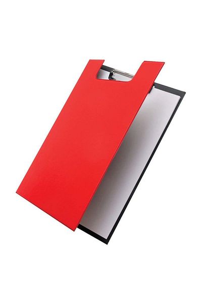 Limmy Red A4 Bafix Covered Plastic Secretary