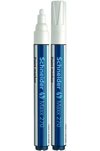 SCHNEIDER Schndeir Schneider Permanent Marker Paint Pen Maxx 1-3 Mm White 270 (10 Pieces Pack)