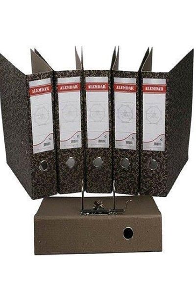 Alemdar Cardboard Wide Folder Black Thick Archive Folder 50 Pieces