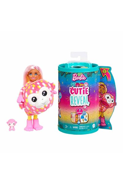 Barbie Cutie Reveal Bebekler Chelsea Tropikal Orman Serisi (KARIŞIK MODEL 1 A...