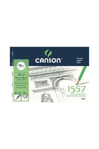 Canson Resim Ve Çizim Blok 120 gram 35x50 Cm 15 Yaprak Eskiz Defteri
