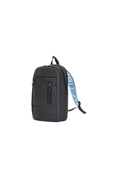 PLM Rucsac pentru notebook negru Castelo de 15,6 inchi Rucsac pentru laptop de 15,6 inchi
