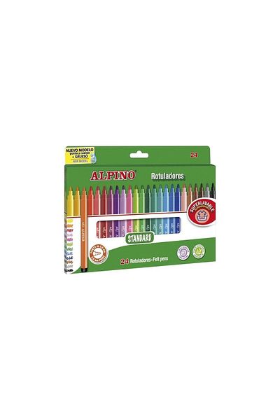 Alpino Çocuk Alpino Felted Crayons 24 Colors Felted Crayons