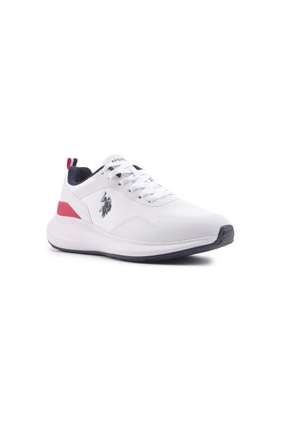 U.S. Polo Assn. US Polo Assn.Atlantic 4FX - Λευκό Navy Blue, Anatomical Comfort Casual Sneakers