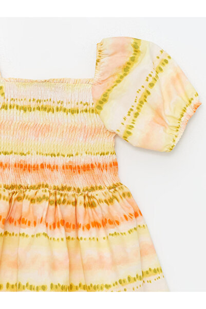 LC Waikiki LCW Kids - Dívčí šaty s hranatým výstřihem